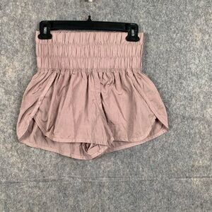 FP Movement Sz Small the way home lined high waist boxer style activewear shorts